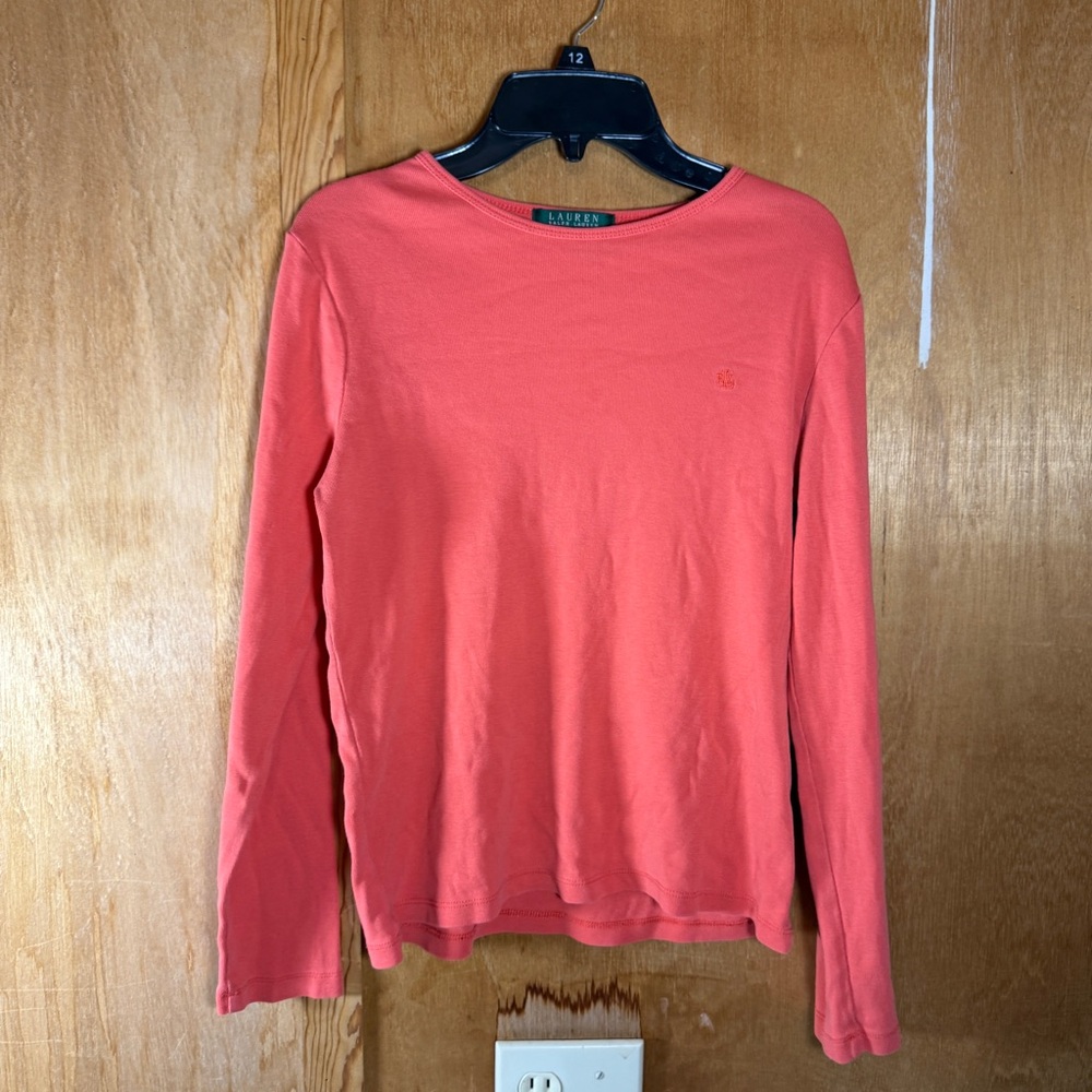 Lauren Ralph Lauren Orange Women’s Crewneck Sweater Size S/P